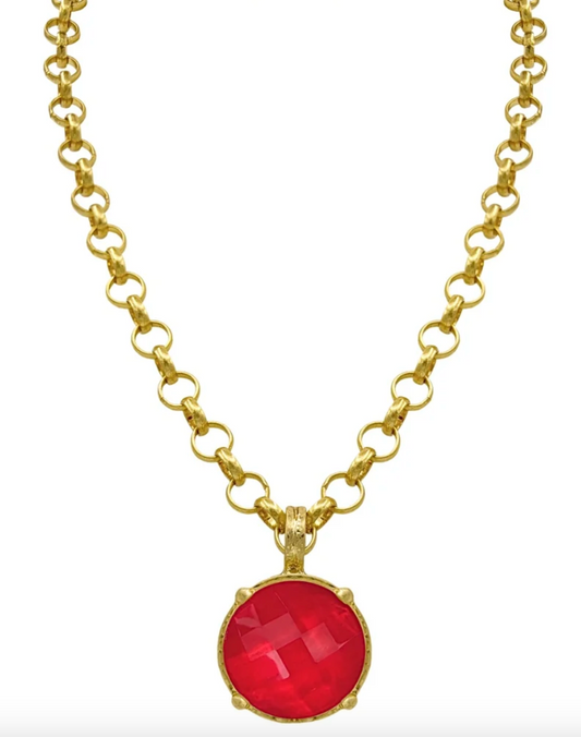 Antique Gold Chain Link Necklace