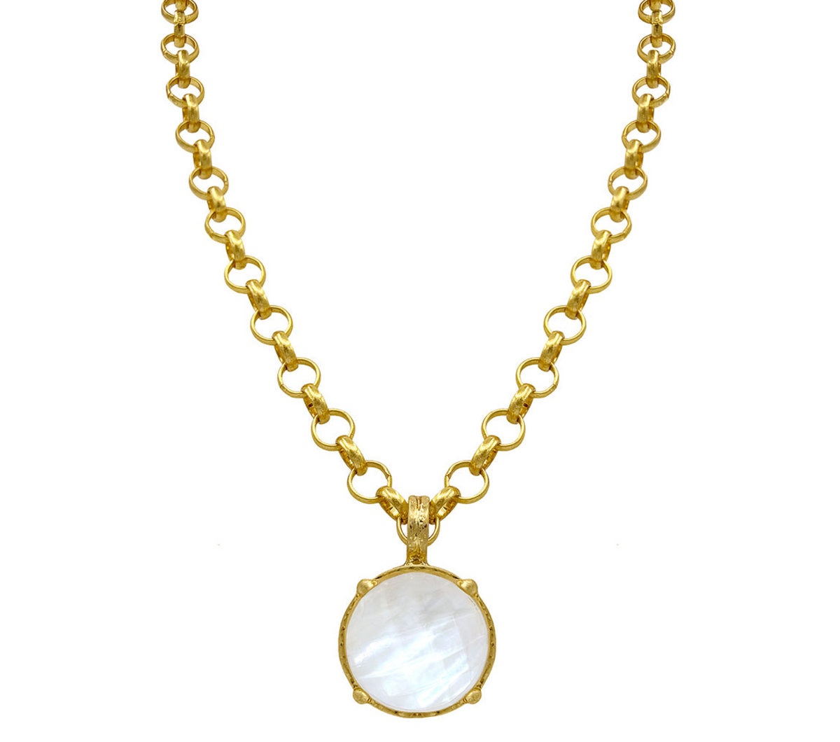 Antique Gold Chain Link Necklace