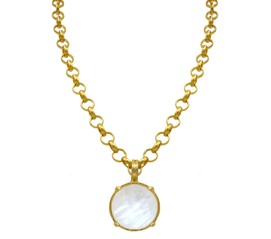 Antique Gold Chain Link Necklace