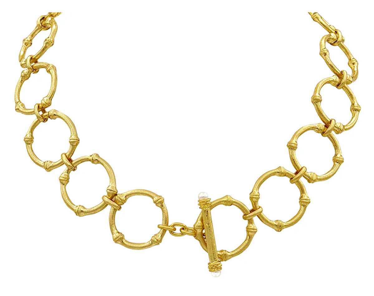Bamboo Link Necklace