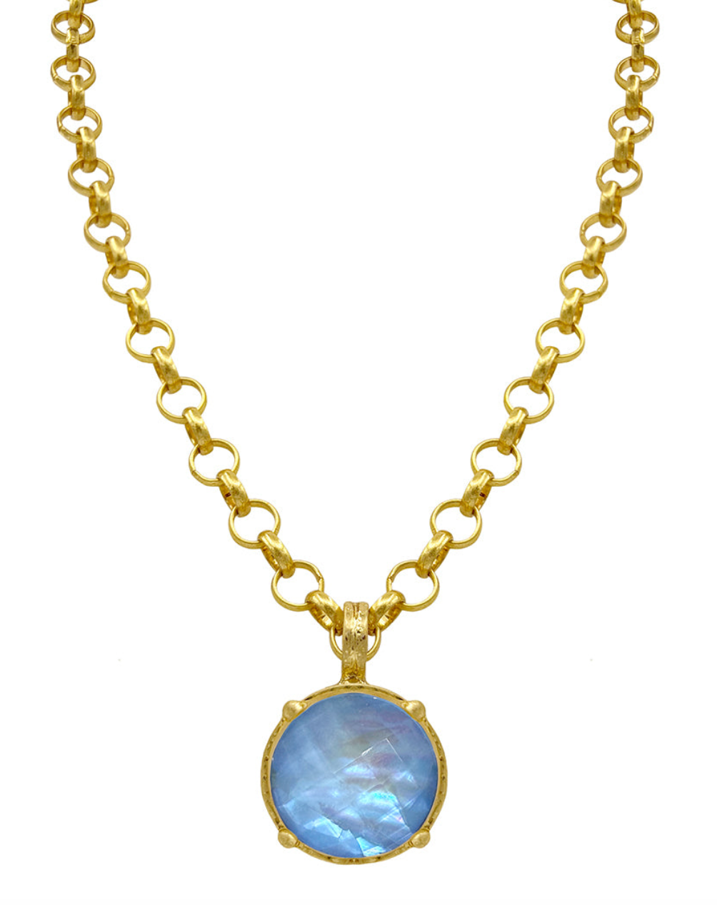 Antique Gold Chain Link Necklace
